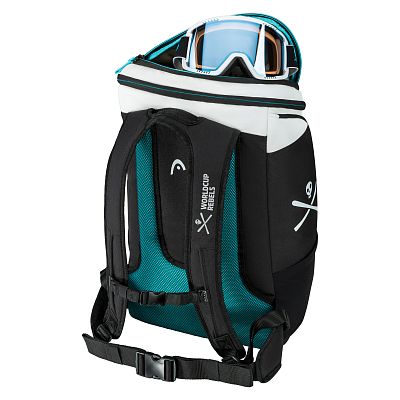 Превью  Рюкзак горнолыжный для вещей HEAD Rebels 30 L Black/White/Speed Blue (383015)